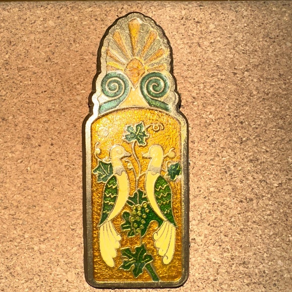 Vintage Paperclip from Rhodes Greece Brass Deer Birds - Picture 5 of 14